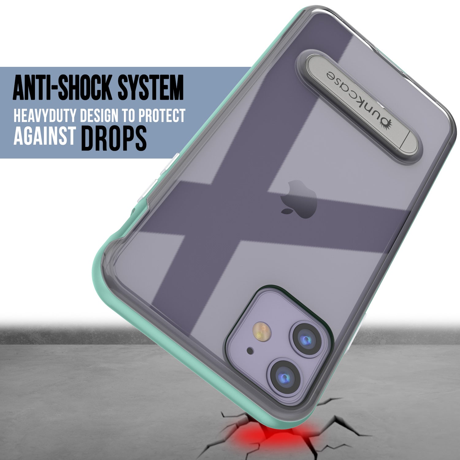 iPhone 11 Case, PUNKcase [LUCID 3.0 Series] [Slim Fit] Armor Cover w/ Integrated Screen Protector [Teal]