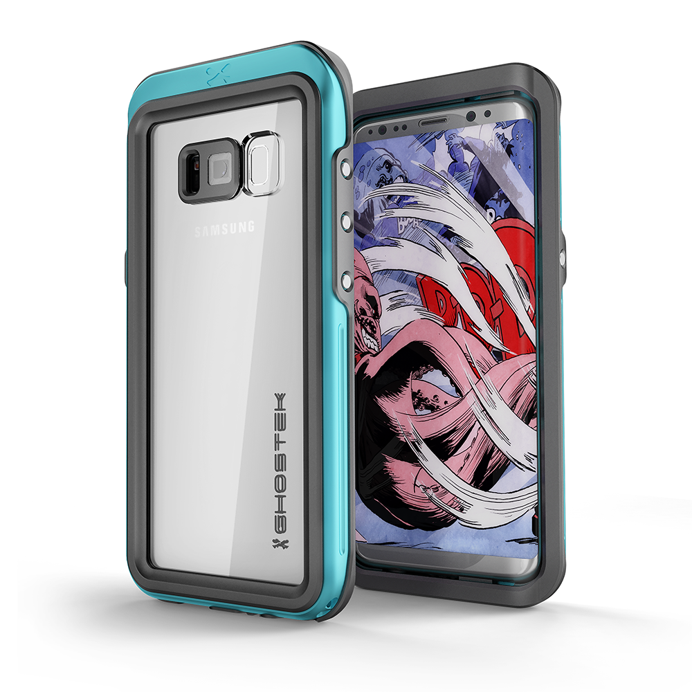 Galaxy S8 Waterproof Case, Ghostek Atomic 3 Teal Series | Underwater | Adventure Ready | Ultra Fit | Swimming