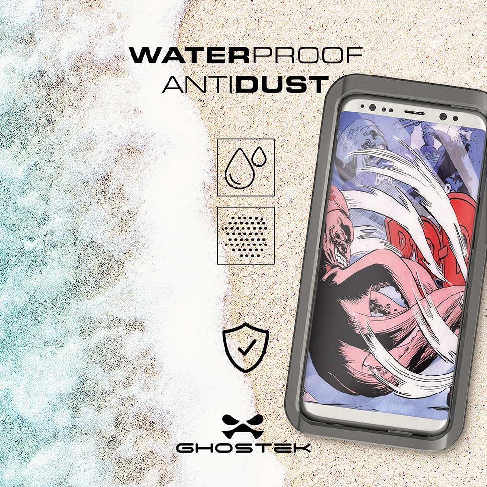 Galaxy S8 Plus Waterproof Case, Ghostek Atomic 3 Gold Series | Underwater | Adventure Ready | Ultra Fit | Swimming