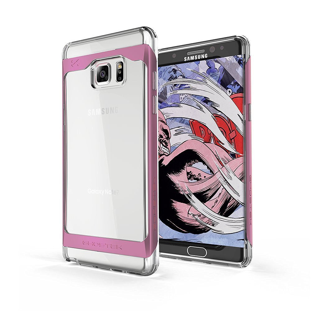 Galaxy Note 7 Case, Ghostek Pink 2.0 Pink Series w/ ExplosionProof Screen Protector | Aluminum Frame