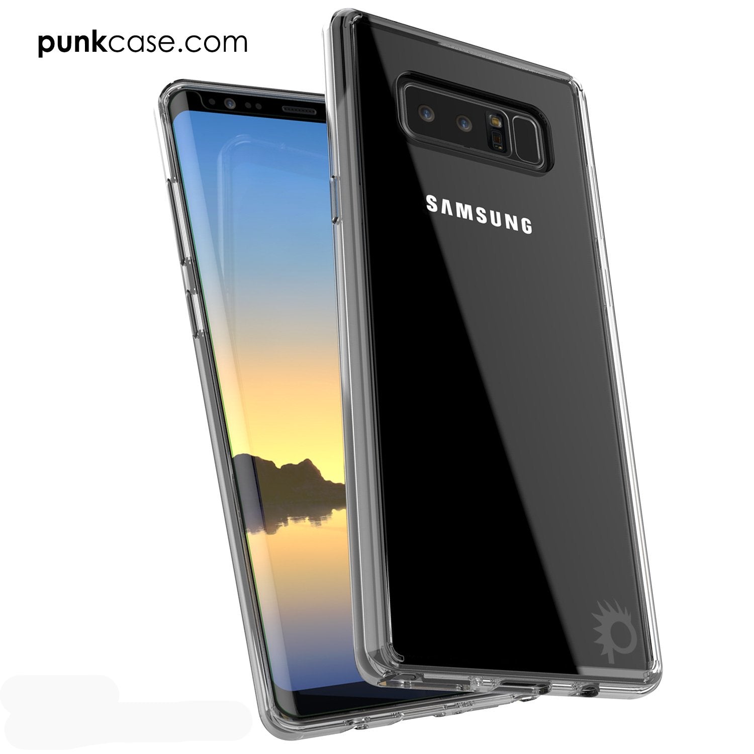 Galaxy Note 8 Screen Protector W/ Anti-Shock Proof Case [Crystal Black]