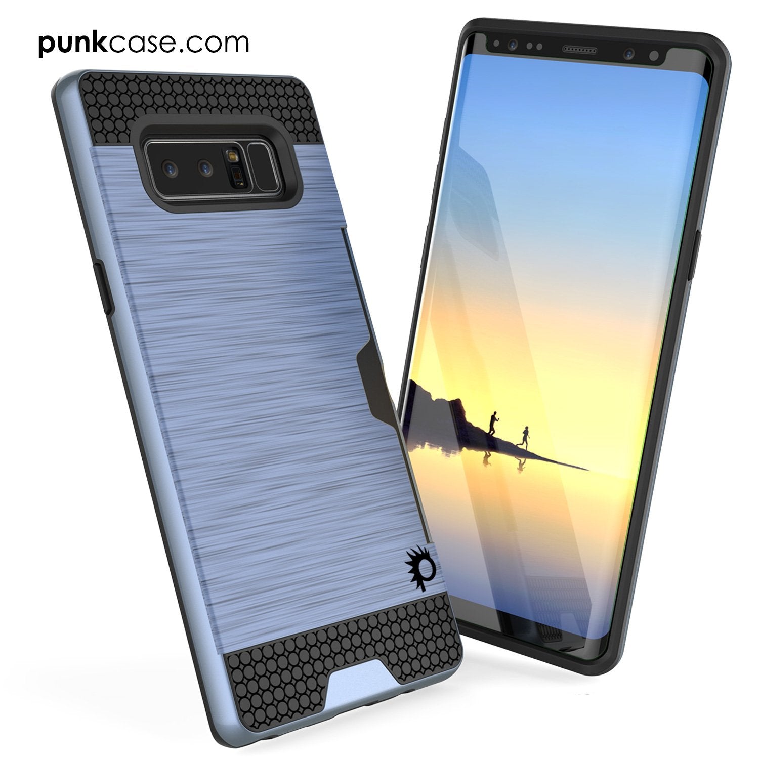 Galaxy Note 8 Dual-Layer Ultra Screen Protector Case W/ Card Slot [Navy]