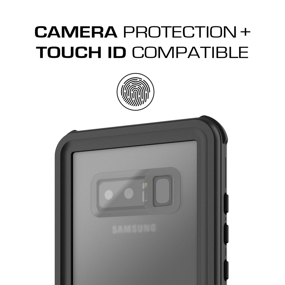 Galaxy Note 8, Ghostek Nautical Series Waterproof Case for Samsung Galaxy Note 8 Heavy Duty | Black