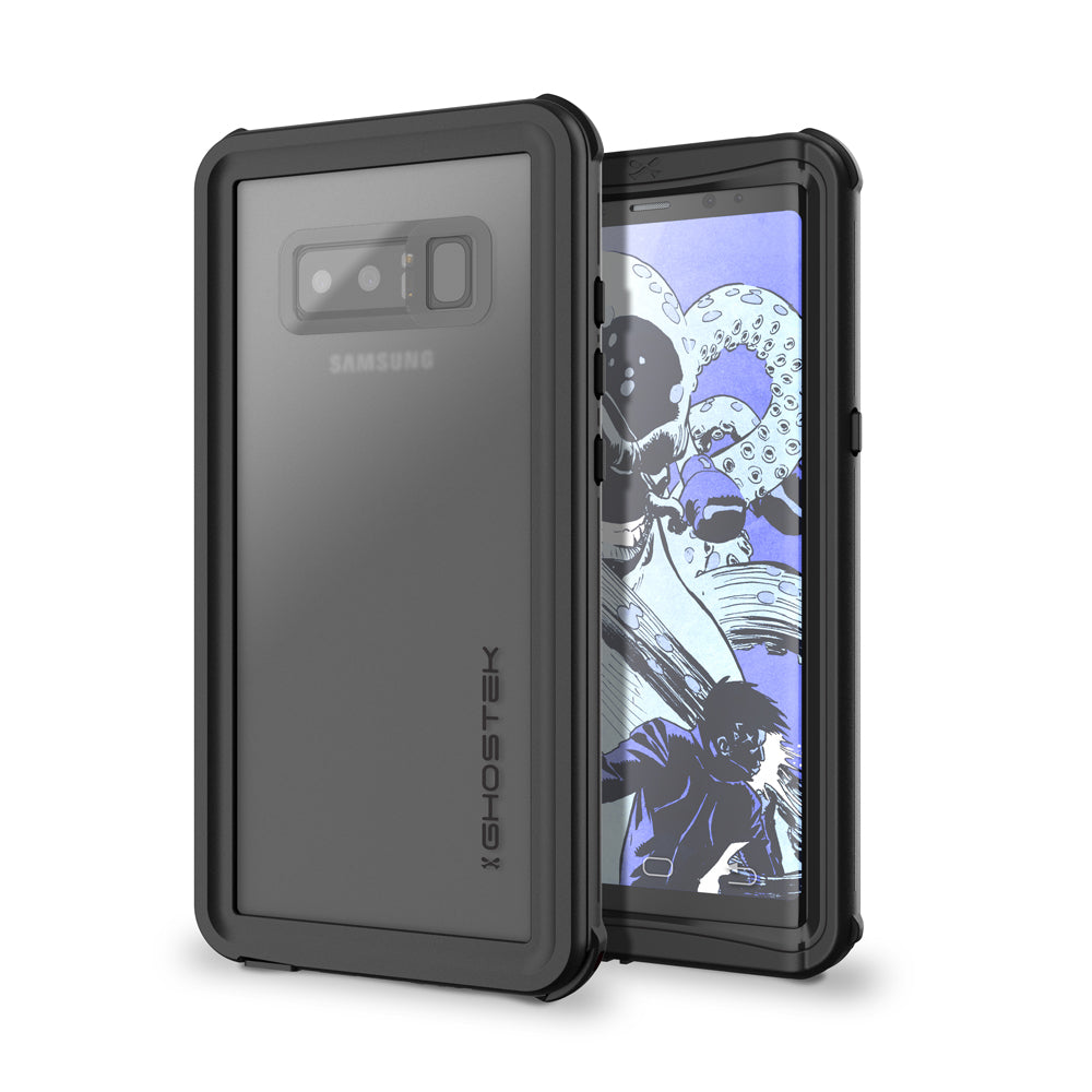 Galaxy Note 8, Ghostek Nautical Series Waterproof Case for Samsung Galaxy Note 8 Heavy Duty | Black