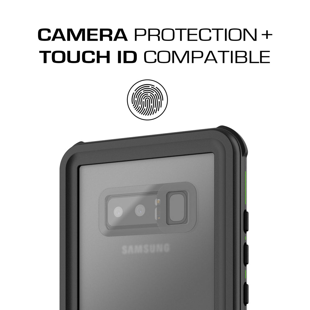 Galaxy Note 8, Ghostek Nautical Series Waterproof Case for Samsung Galaxy Note 8 Heavy Duty | Green