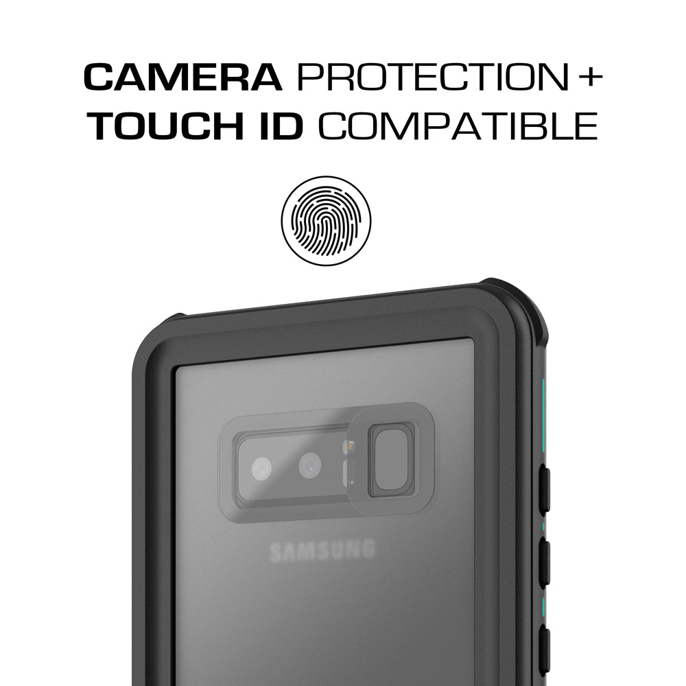 Galaxy Note 8, Ghostek Nautical Galaxy Note 8 Case Military Grade Armor Waterproof Cover | Teal