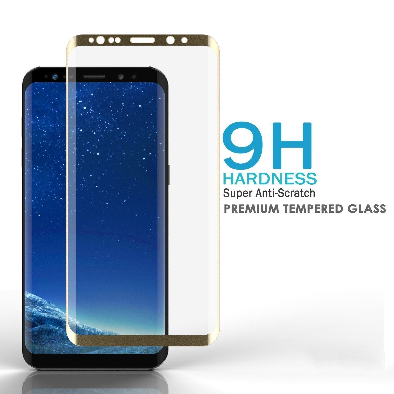 Galaxy S21 Ultra Gold Punkcase Glass SHIELD Tempered Glass Screen Protector 0.33mm Thick 9H Glass