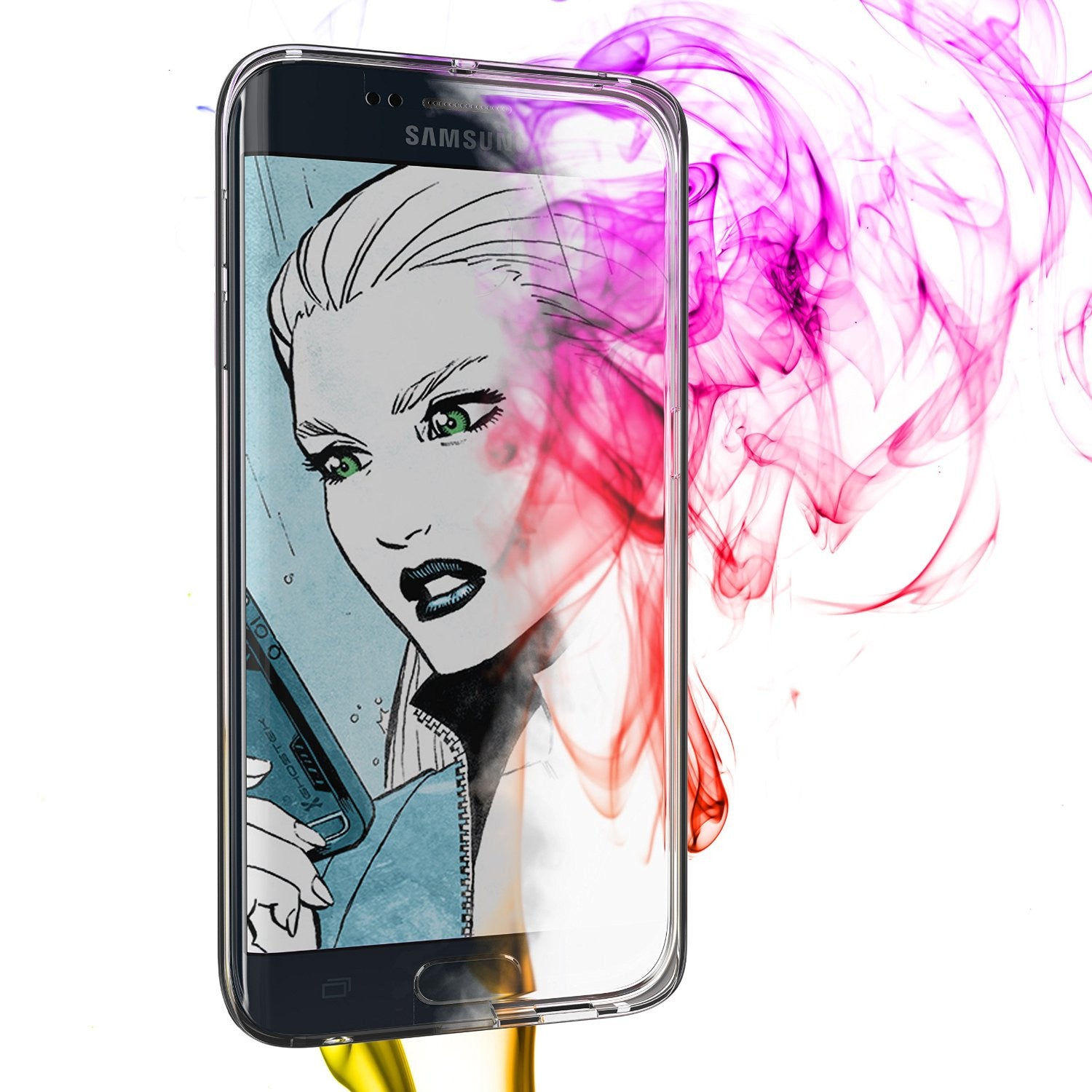 Galaxy S6 Edge+ Plus Case, Ghostek Back Cloak Series Slim Hybrid Impact Armor | Lifetime Warranty