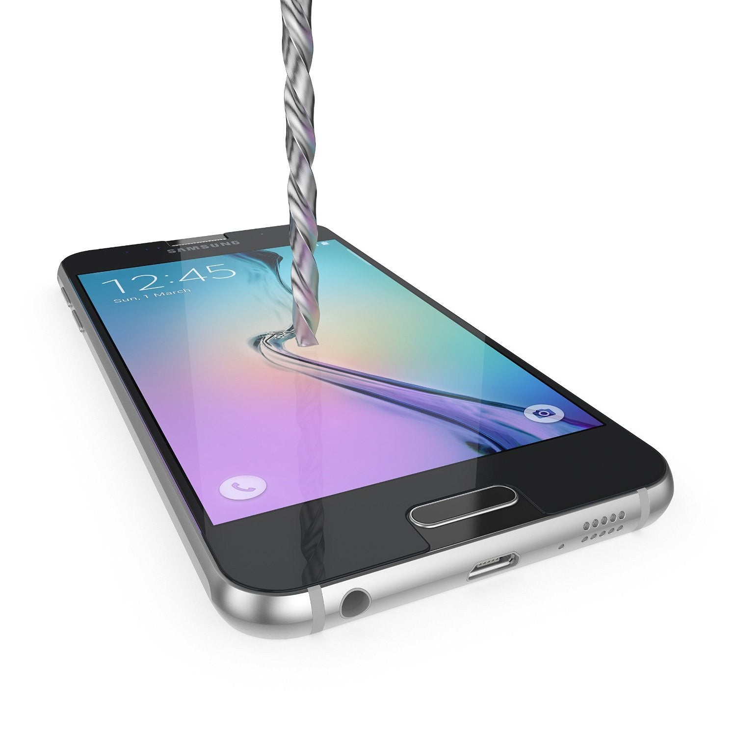 Motorola DROID TURBO Screen Protector, Ghostek Glass Armor Tempered Glass Protector 0.33mm Thick 9H