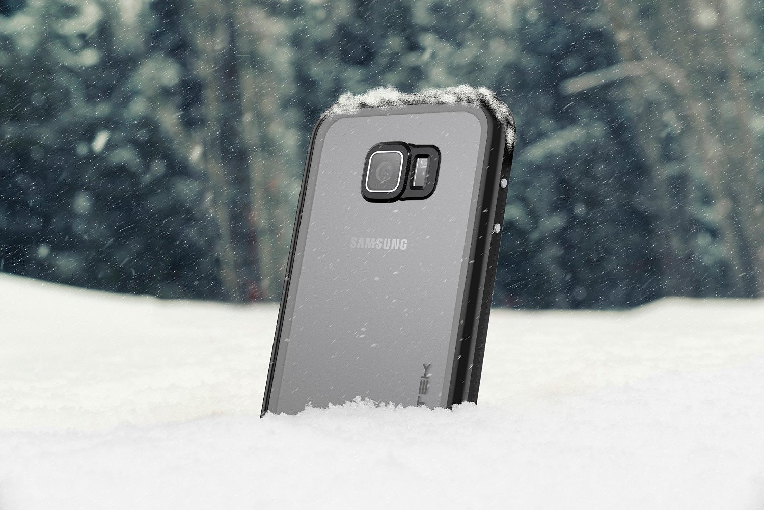 Galaxy S6 Waterproof Case, Ghostek Atomic 2.0 Black  Water/Shock/Dirt/Snow Proof | Lifetime Warranty