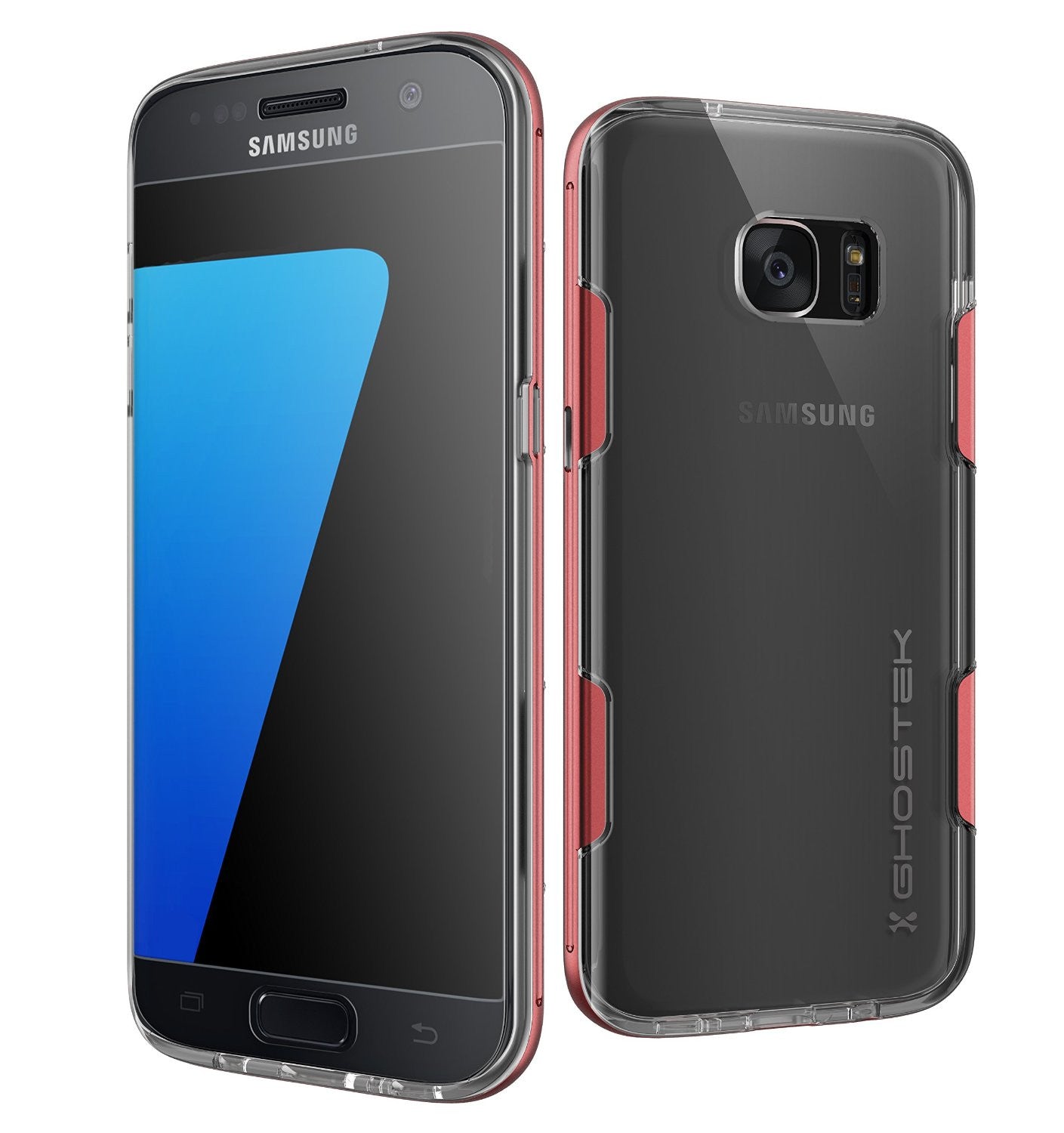 S7 Edge Case Ghostek® Cloak Red Series Slim | Aluminum Frame Lifetime Warranty Exchange