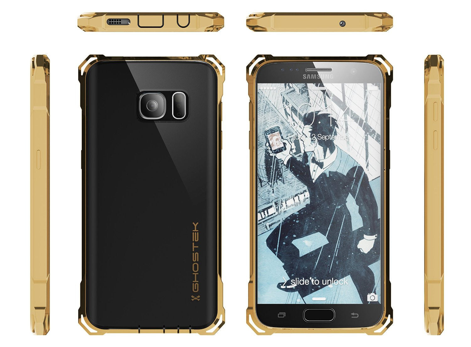 Galaxy S7 Case, Ghostek® Covert Gold Series Premium Impact Cover | Lifetime Warranty Exchange