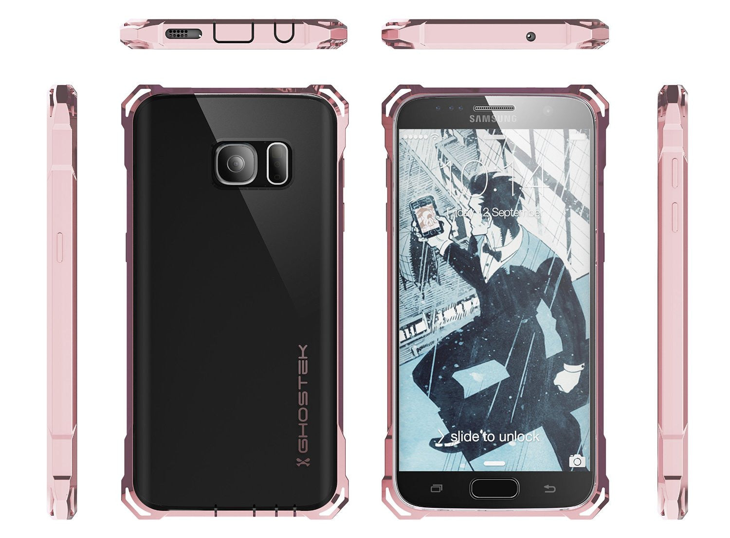 Galaxy S7 Case, Ghostek® Covert Pink Series Premium Impact Cover | Lifetime Warranty Exchange