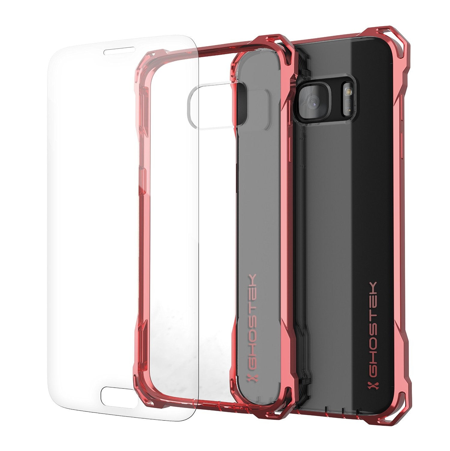 S7 Edge Case, Ghostek® Covert Rose Pink Series Premium Impact Cover | Lifetime Warranty Exchange