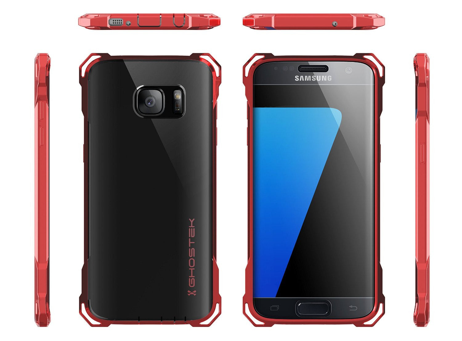 S7 Edge Case, Ghostek® Covert Rose Pink Series Premium Impact Cover | Lifetime Warranty Exchange