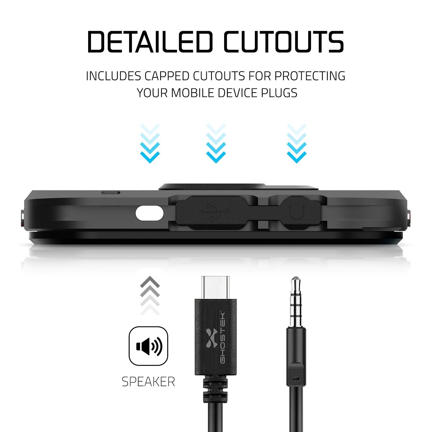 Galaxy S7 Waterproof Case, Ghostek® Atomic 2.0 Black Water/Shock/Dirt/Snow Proof | Lifetime Warranty