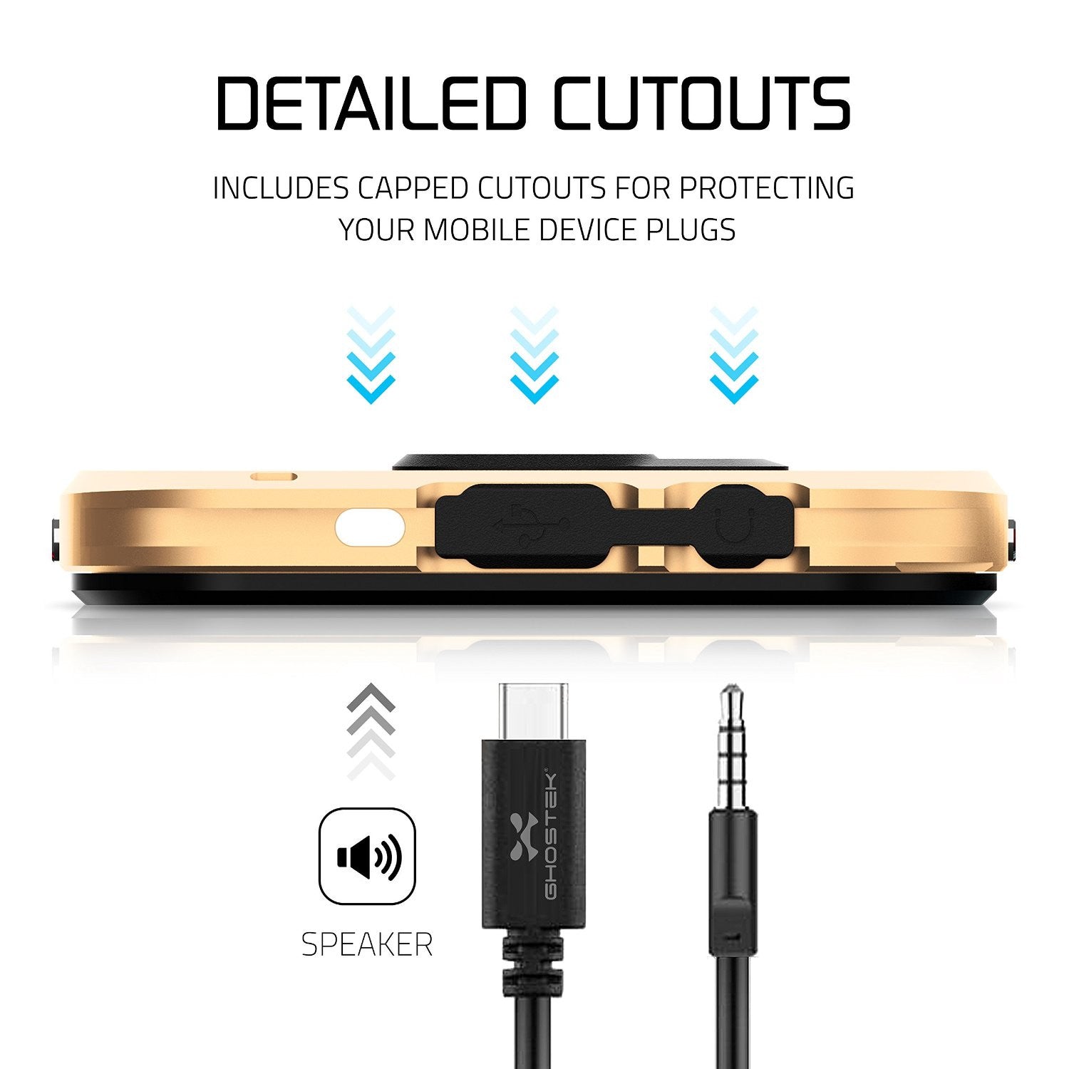 Galaxy S7 Waterproof Case, Ghostek Atomic 2.0 Gold  Water/Shock/Dirt/Snow Proof | Lifetime Warranty