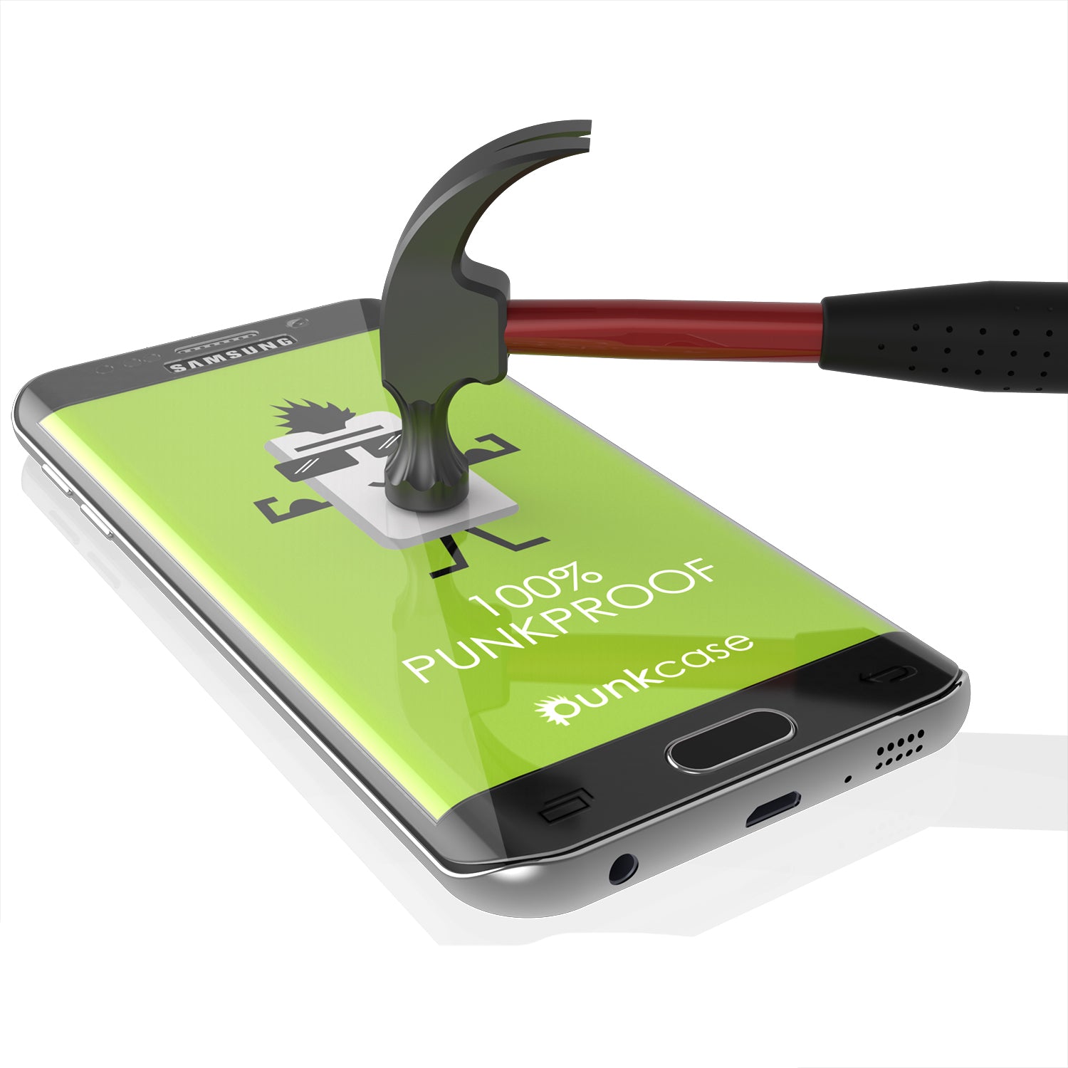 Galaxy S7 Edge Clear Punkcase Glass SHIELD Tempered Glass Screen Protector 0.33mm Thick 9H Glass