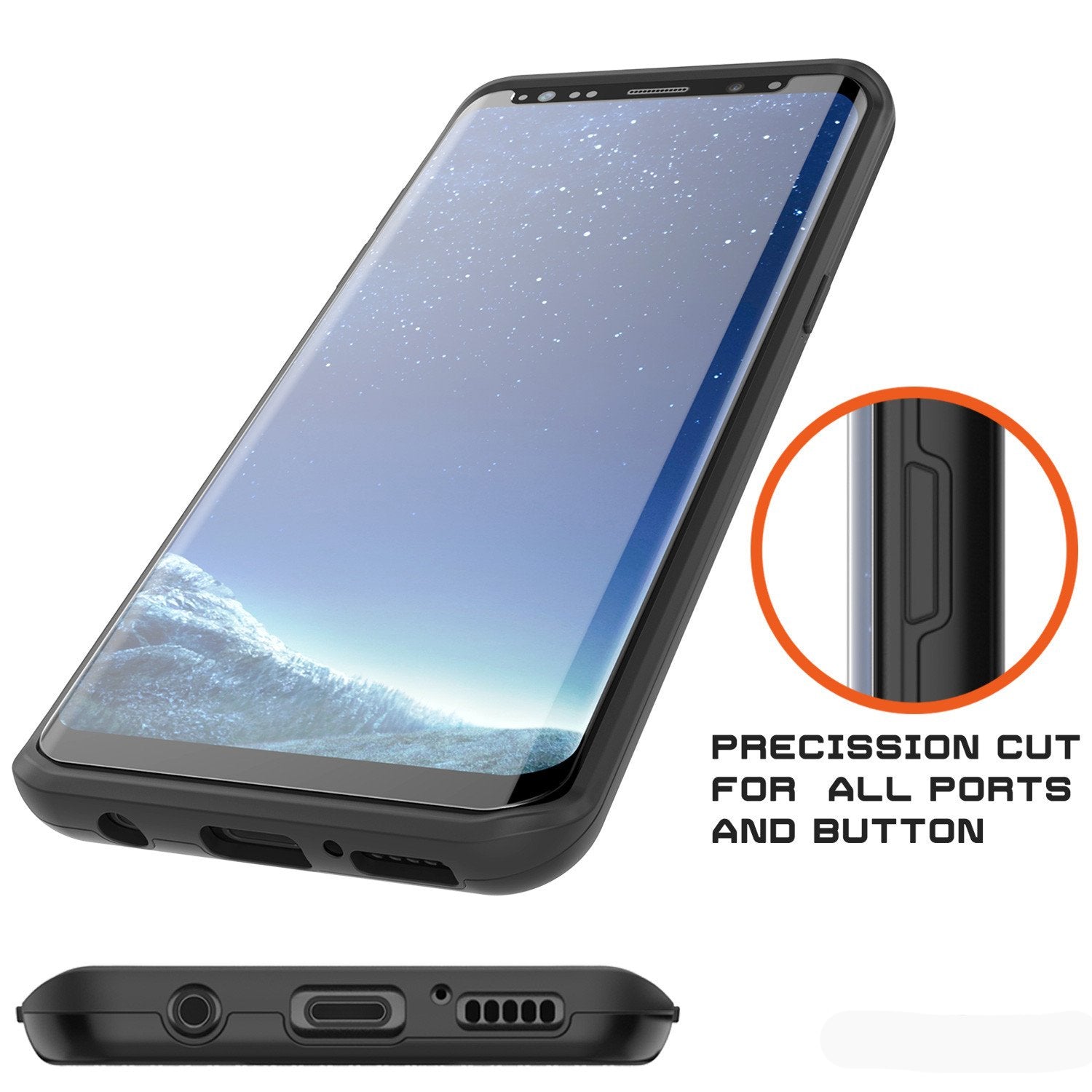 Galaxy S8 Plus Case, PUNKcase [SLOT Series] [Slim Fit] Dual-Layer Armor Cover w/Integrated Anti-Shock System, Credit Card Slot
