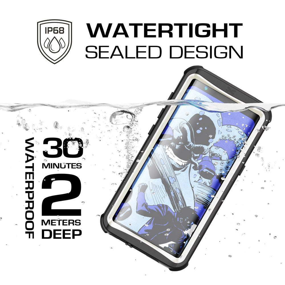 Galaxy S8 Plus Waterproof Case, Ghostek Nautical Series (White) | Slim Underwater Full Body Protection