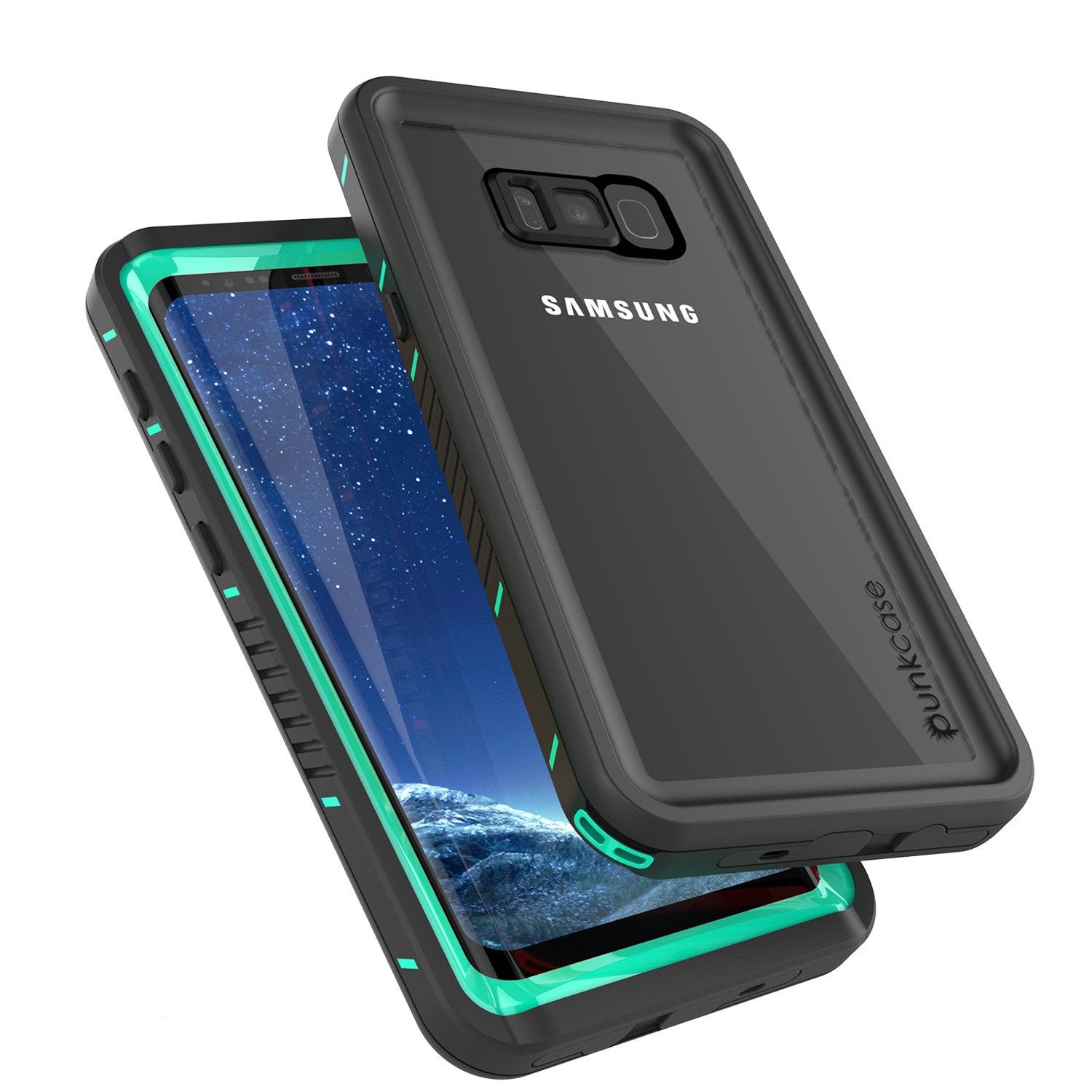 Galaxy S8 Waterproof Case, Punkcase [Extreme Series] Slim Fit with Built In Screen Protector for Samsung Galaxy S8 [Teal]