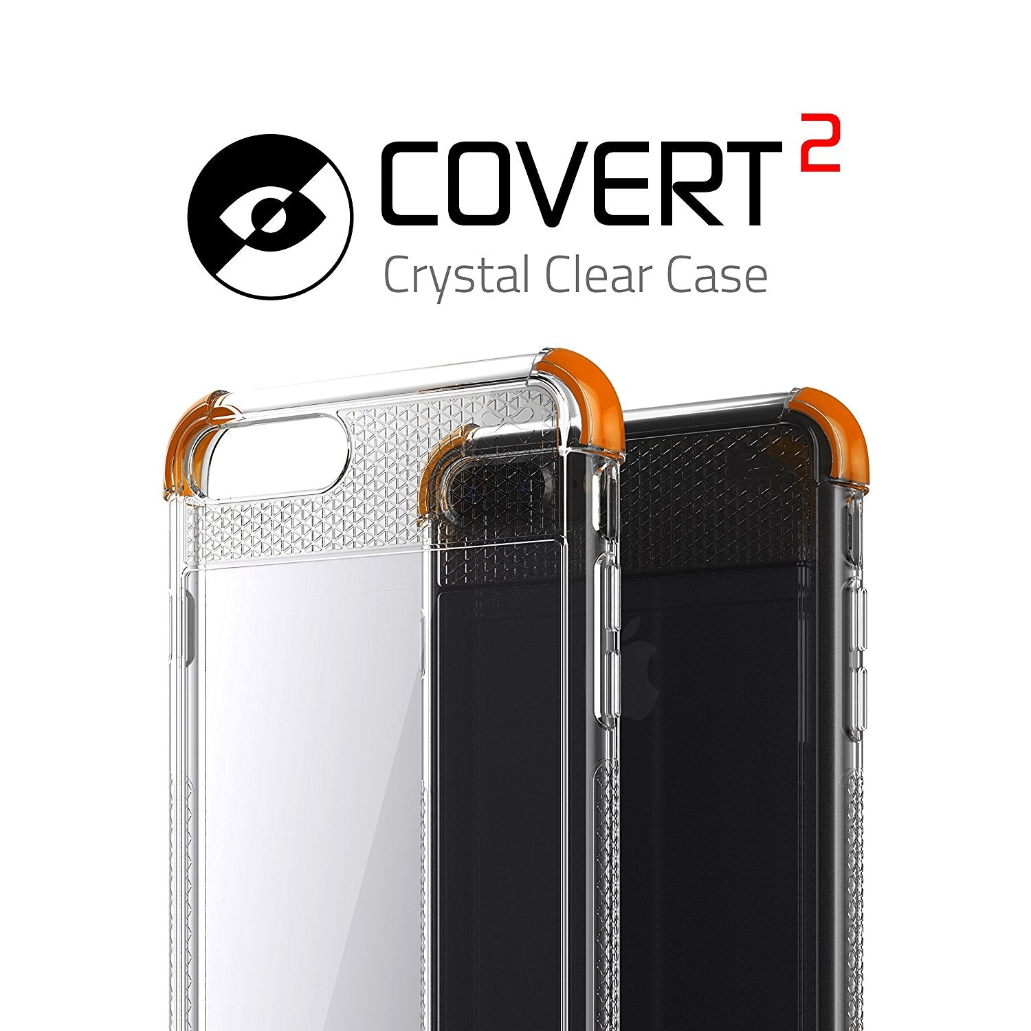 iPhone 7+ Plus Case, Ghostek Covert 2 Series for iPhone 7+ Plus Protective Case [ Orange]