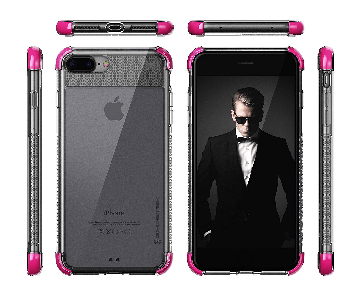 iPhone 7+ Plus Case, Ghostek Covert 2 Series for iPhone 7+ Plus Protective Case [ Pink]