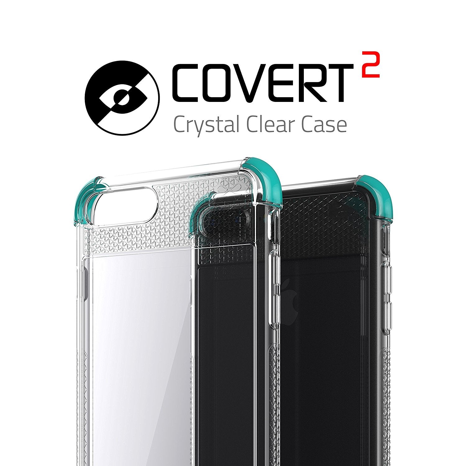 iPhone 8+ Plus Case, Ghostek Covert 2 Series for iPhone 8+ Plus Protective Case [ Teal]