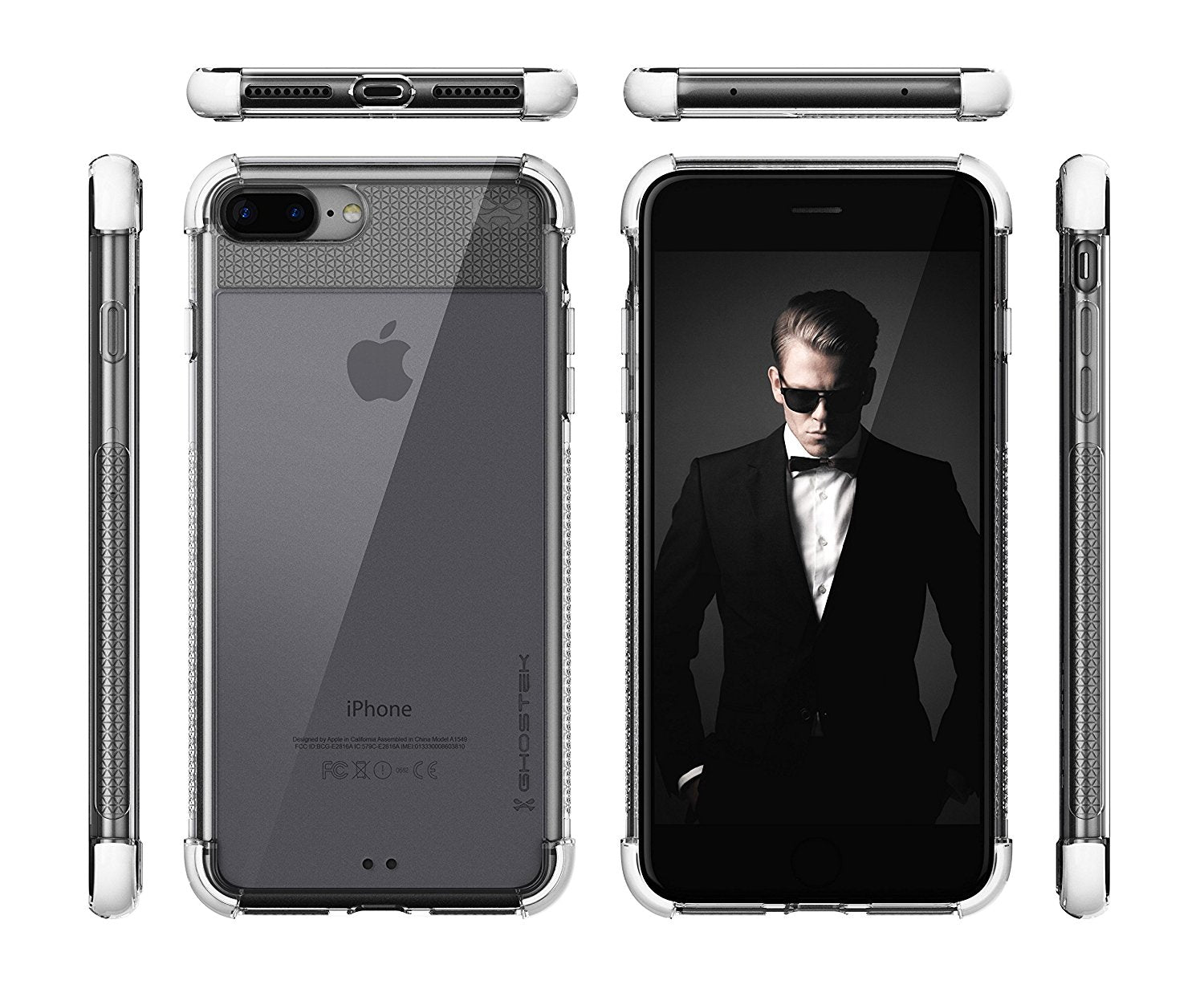 iPhone 8+ Plus Case, Ghostek Covert 2 Series for iPhone 8+ Plus Protective Case [ White]