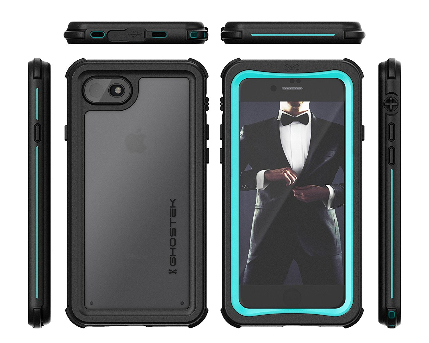 iPhone 8/7 Case, Ghostek Nautical Series  for iPhone 8/7 Case | TEAL