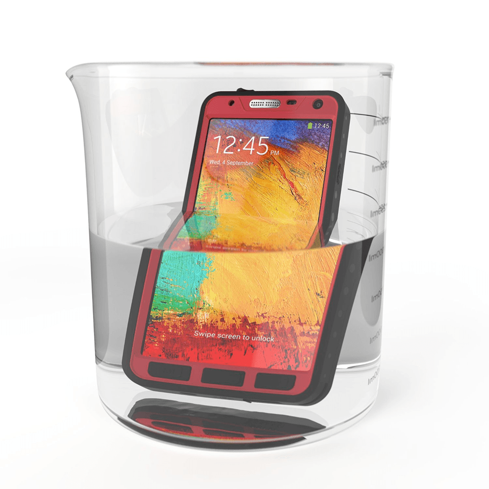 Ghostek Atomic Samsung Galaxy Note 3 Pink Water/Shock/Dirt/Snow Proof | Lifetime Warranty (Color of item in picture is white)