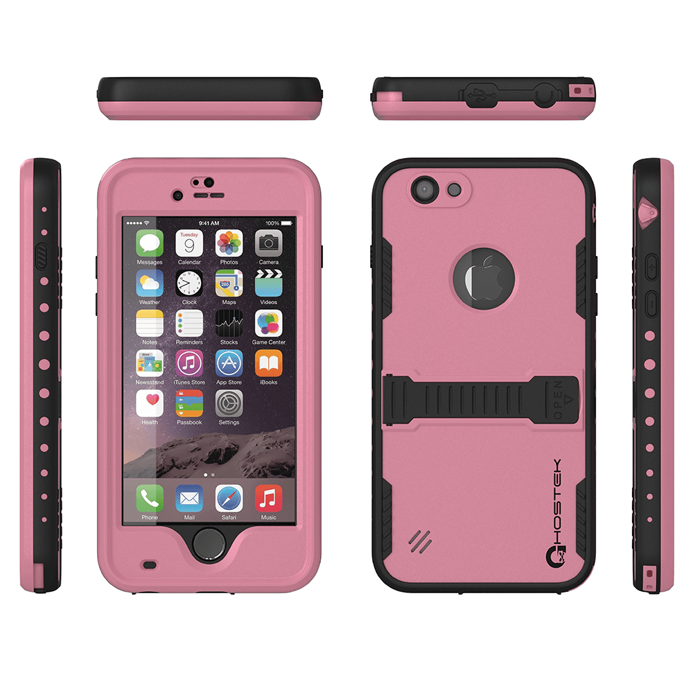 iphone-6-plus-waterproof-case-ghostek-atomic-pink-apple-iphone-6-plus-waterproof-case-w-attached-screen-protector-lifetime-warranty-apple-iphone-6-plus-slim-fitted-waterproof-shock-proof-dust-proof-dirt-proof-snow-proof-cover-case-ghocas191