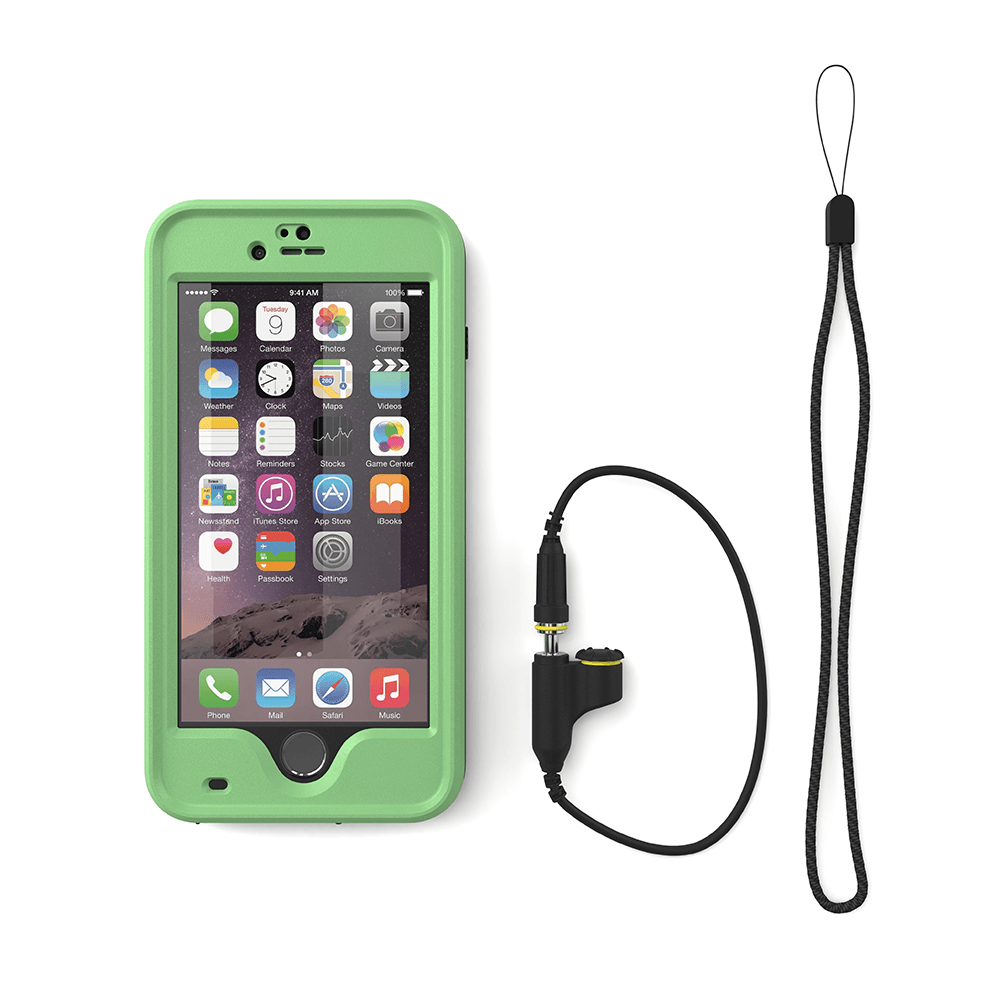 iPhone 6 Plus Waterproof Case, Ghostek Atomic Green w/ Attached Screen Protector - Lifetime Warranty (Color of item in picture is pink)