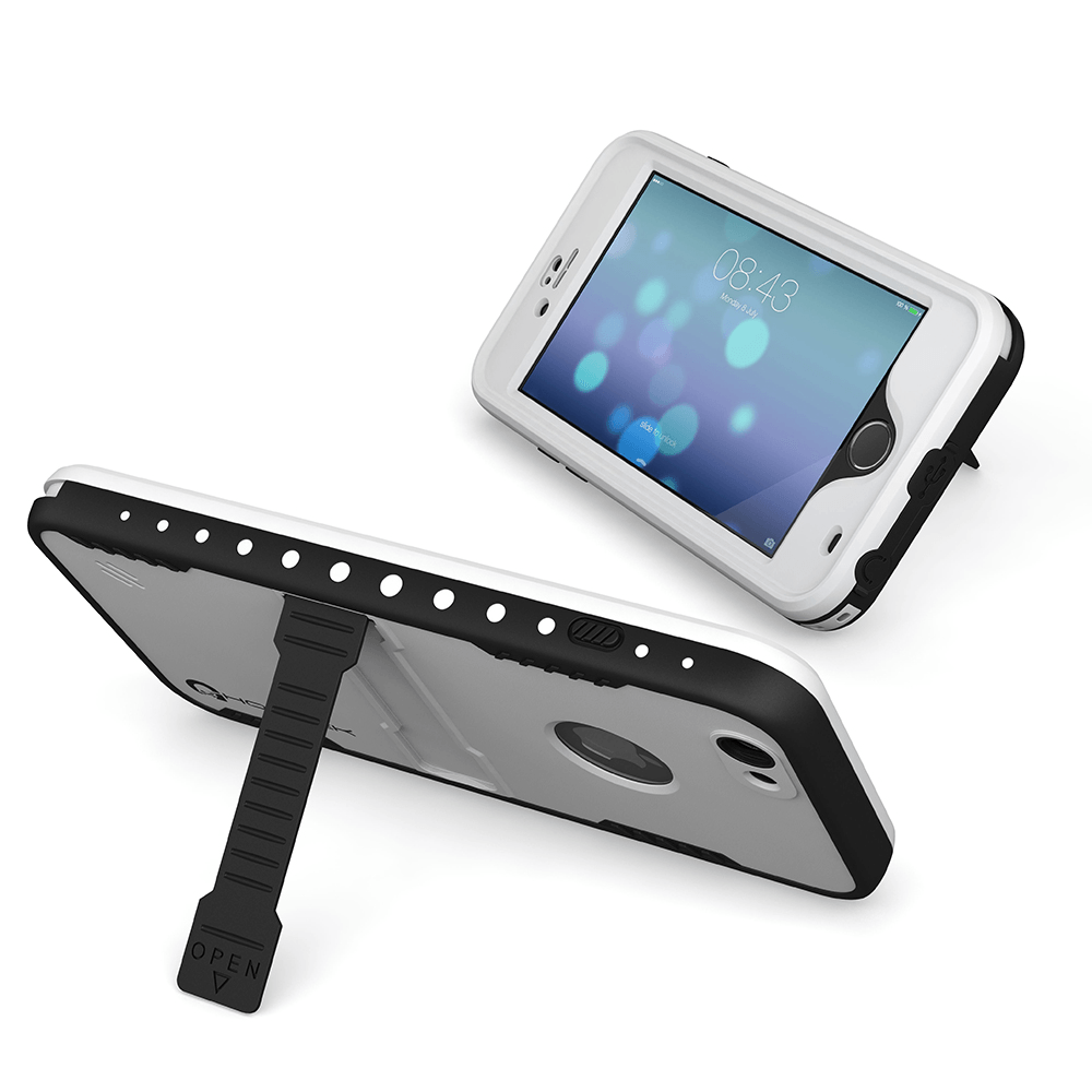 iPhone 6 Plus Waterproof Case, Ghostek Atomic White w/ Attached Screen Protector - Lifetime Warranty (Color of item in picture is pink)