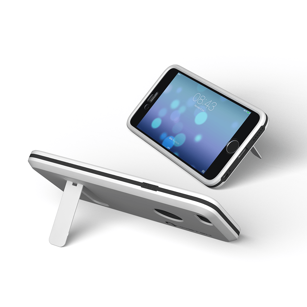 iPhone 6 Plus  Case, Ghostek Bullet White  Case W/ Attached Screen Protector - Lifetime Warranty (Color of item in picture is charcoal)