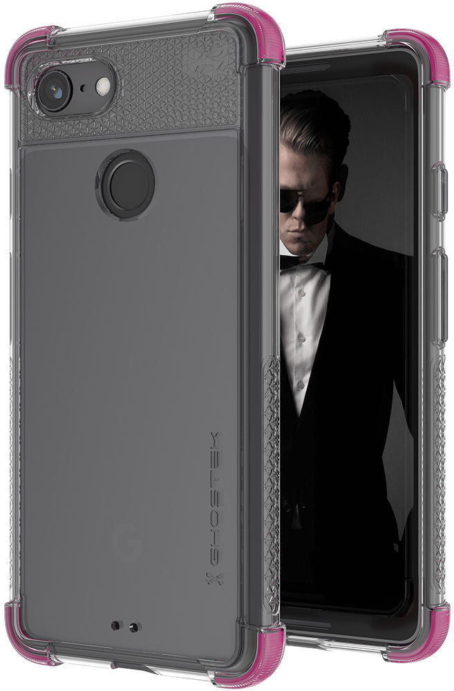 Google Pixel 3 Case,Ghostek Covert 2 TPU Bumper Frame [Shockproof] | Pink