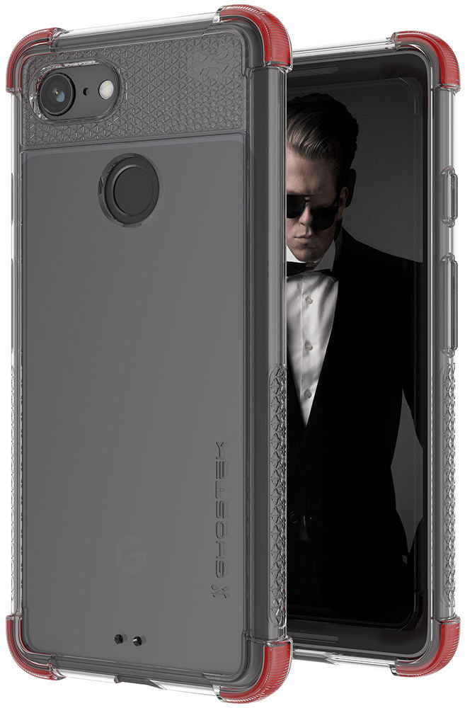 Google Pixel 3 Case,Ghostek Covert 2 TPU Bumper Frame [Shockproof] | Red
