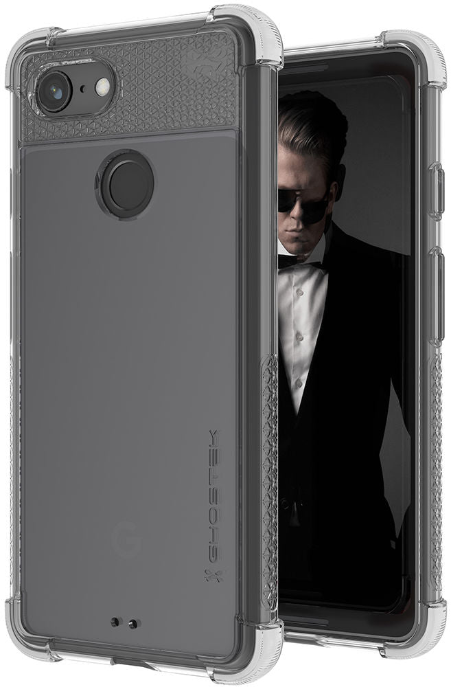 Google Pixel 3 Case,Ghostek Covert 2 TPU Bumper Frame [Shockproof] | White