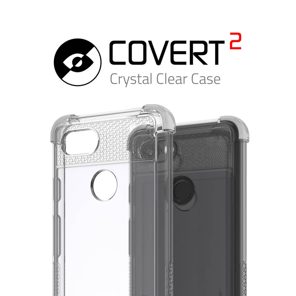 Google Pixel 3 Case,Ghostek Covert 2 TPU Bumper Frame [Shockproof] | White