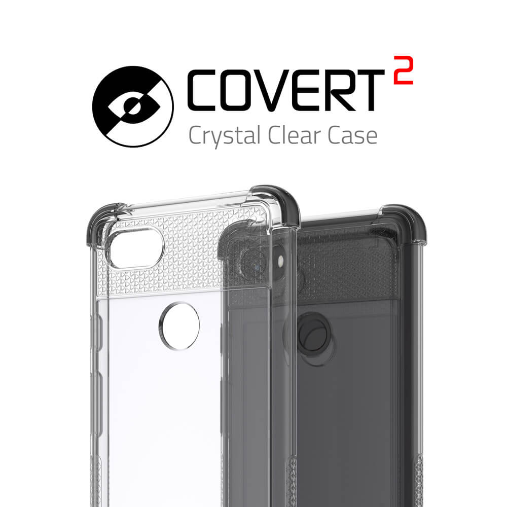 Google Pixel 3 XL Case,Ghostek Covert 2 TPU Bumper Frame [Shockproof]  | Black