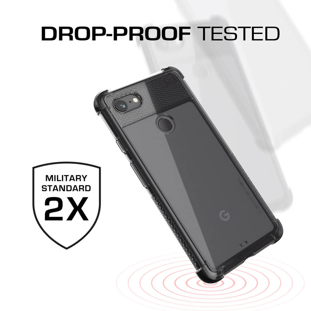 Google Pixel 3 XL Case,Ghostek Covert 2 TPU Bumper Frame [Shockproof]  | Black