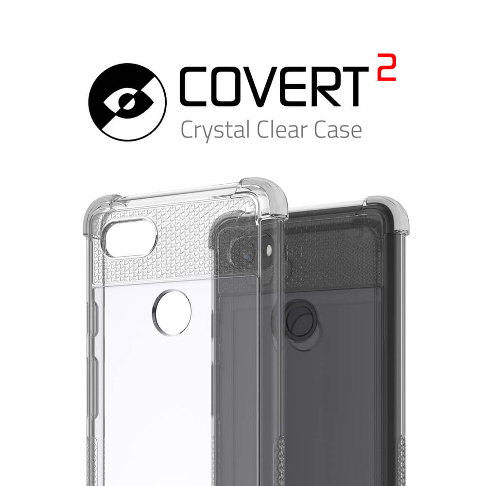 Google Pixel 3 XL Case,Ghostek Covert 2 TPU Bumper Frame [Shockproof] | White