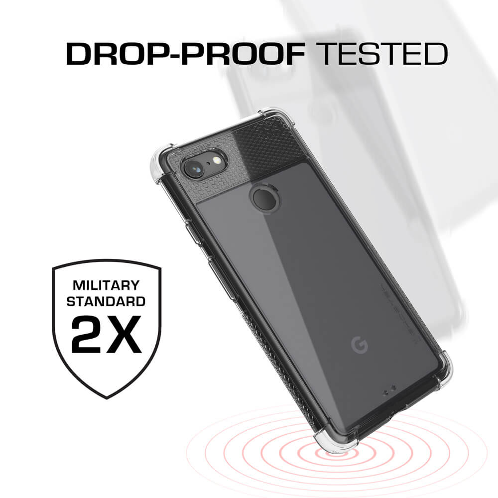 Google Pixel 3 XL Case,Ghostek Covert 2 TPU Bumper Frame [Shockproof] | White