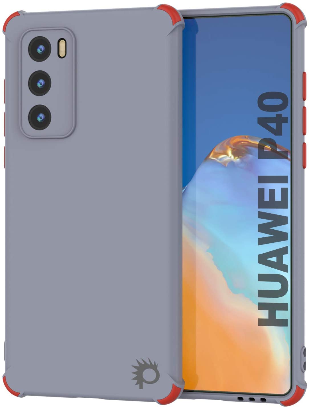 Punkcase Protective & Lightweight TPU Case [Sunshine Series] for Huawei P40 [Grey]