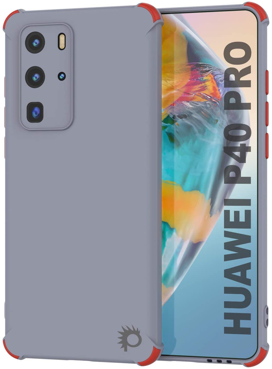 Punkcase Protective & Lightweight TPU Case [Sunshine Series] for Huawei P40 Pro [Grey]