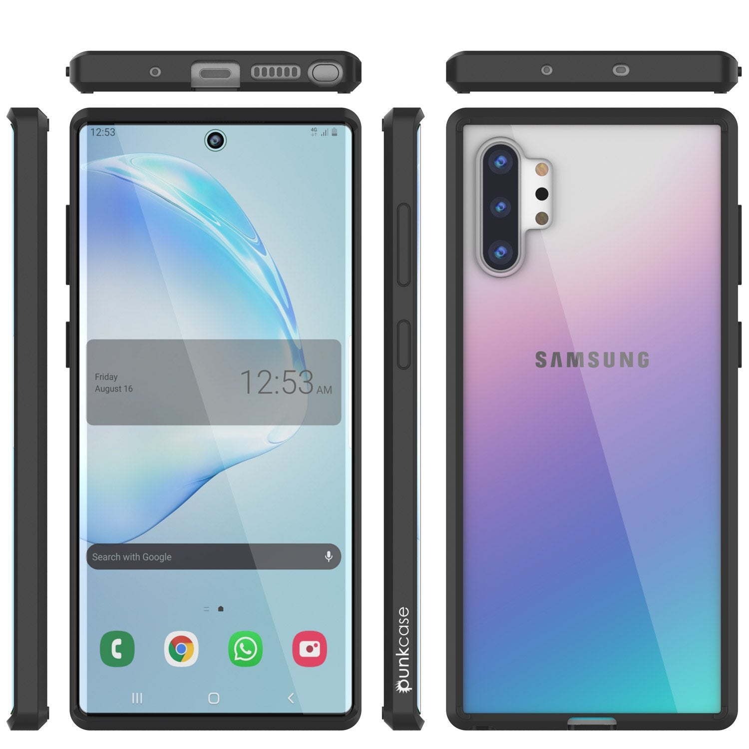 Galaxy Note 20 Ultra Punkcase Lucid-2.0 Series Slim Fit Armor Black Case Cover