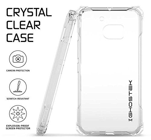 HTC 10 Case, Ghostek® Covert Clear Series Premium Slim Hybrid | w/Screen Protector | Ultra Fit [Clear]