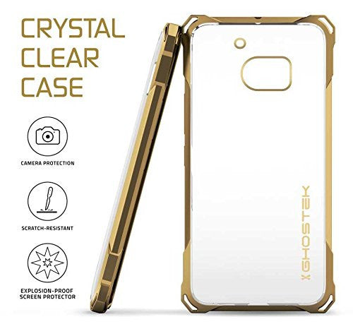 HTC 10 Case, Ghostek® Covert Gold Series Premium Slim Hybrid | w/Screen Protector | Ultra Fit [Gold]