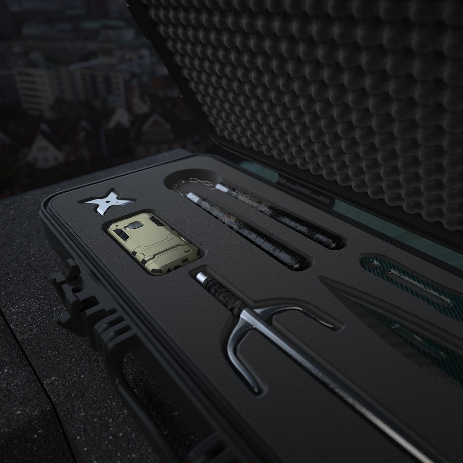 HTC One M9 Case, Ghostek Armadillo 2.0 Red Case w/ M9 Tempered Glass  | Lifetime Warranty