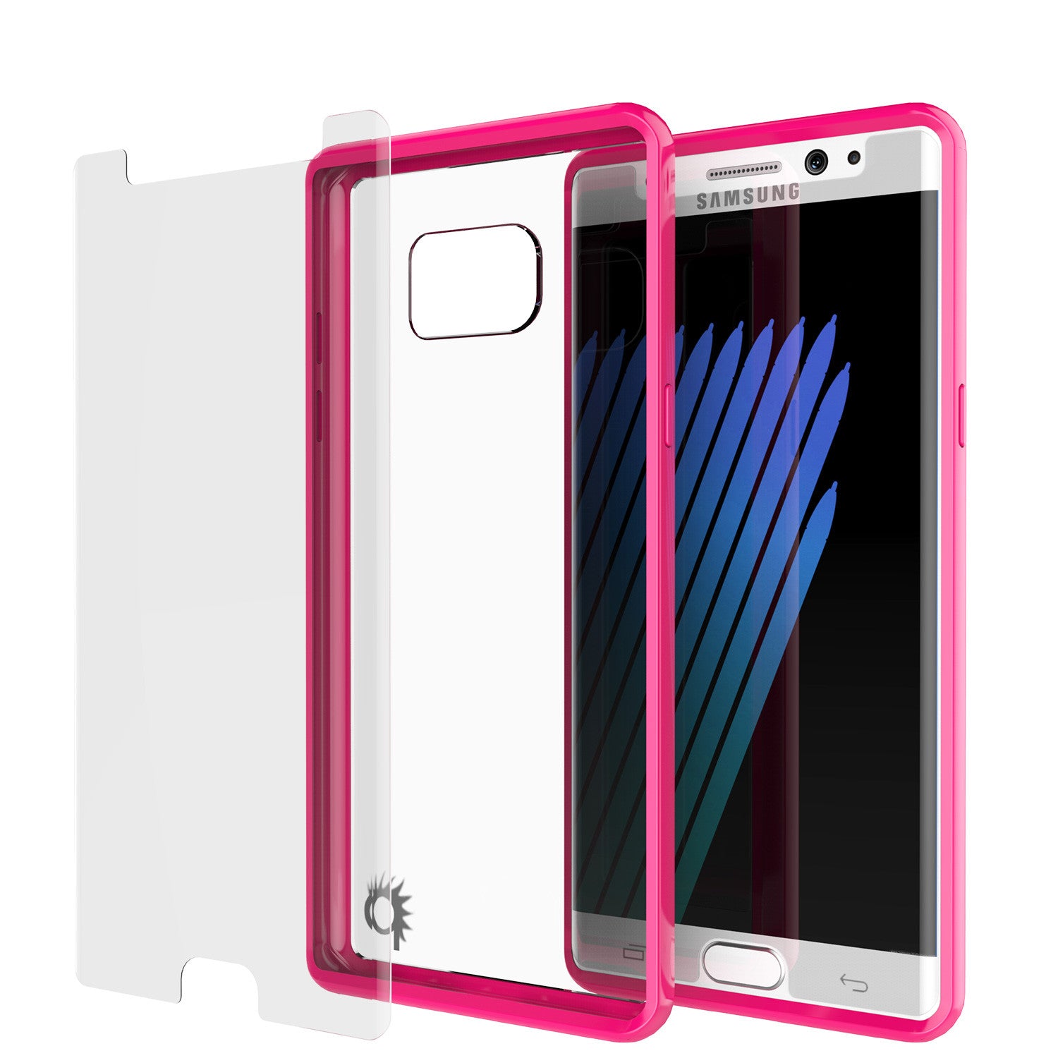 Note 7 Case Punkcase® LUCID 2.0 Pink Series w/ PUNK SHIELD Screen Protector | Ultra Fit